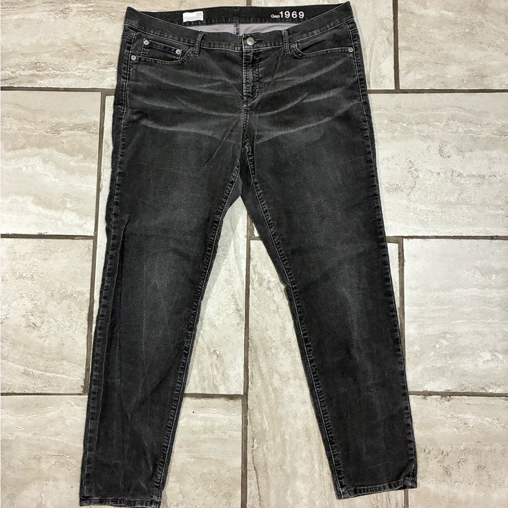 GAP 1969 Dark Gray Corduroy Pants 33r